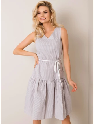 Šaty LK SK 508215.30P bílá šedá Šaty LK SK 508215.30P bílá šedá