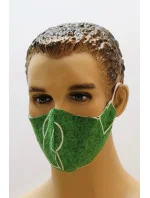 Dvouvrstvá rouška zelená fotbalový míč - Vestis