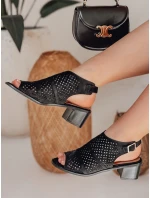 ZALVISA dámské vestavěné sandály černé FashionStreet ZY0750 ZALVISA dámské vestavěné sandály černé FashionStreet ZY0750