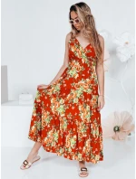 MISSBLOSSY oranžové maxi šaty FashionStreet EY2620