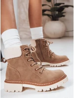 Dámské zateplené trapery khaki FashionStreet ZY1291 Dámské zateplené trapery khaki FashionStreet ZY1291