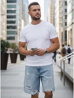 Pánské klasické bílé tričko FashionStreet RX5672