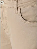 Dámské džíny mom fit s vysokým pasem béžové FashionStreet UY2872