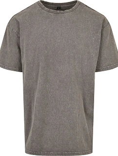 Build your Brand BY 189 Pánské tričko "Acid Wash" 56.0189 asphalt