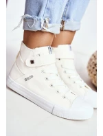Dámské Vysoké Tenisky Big Star FF274579 Bile Dámské Vysoké Tenisky Big Star FF274579 Bile
