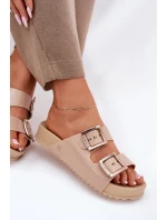 Dámské Pantofle Hladké Vonná ZAXY Béžové NN285092