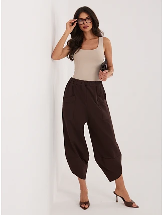 RV DR 9719 1.22 tmavě hnědé tepláky