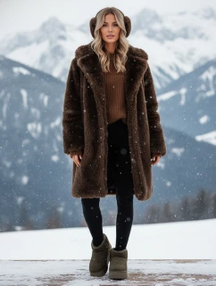 Dámské látkové sněhule s kožešinou zelené FashionStreet ZY1254