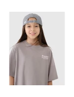 Dívčí tričko oversize s potiskem 4F 4FJRSS25TTSHF2586-83S Dívčí tričko oversize s potiskem 4F 4FJRSS25TTSHF2586-83S