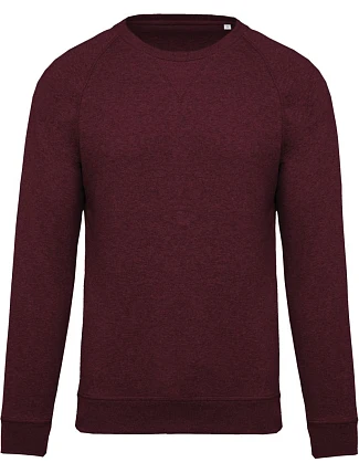 Kariban K 480 Pánská raglánová mikina z bio bavlny 20.K480 wine heather Kariban K 480 Pánská raglánová mikina z bio bavlny 20.K480 wine heather