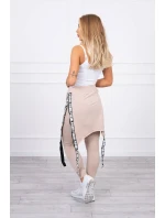 Kalhoty/oblek s nápisem selfie beige Kalhoty/oblek s nápisem selfie beige