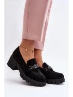 Mokasíny na masivním podpatku černé Eriella Mokasíny na masivním podpatku černé Eriella