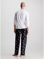 Spodní prádlo Pánské pyžamo L/S PANT SET 000NM2526EN1J - Calvin Klein