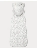 Lekka kamizelka damska ze złotym zamkiem Goodlookin ecru (B8586/B8587-26)