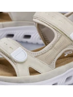 Pohodlné sandály na suchý zip Rieker W RKR691 beige