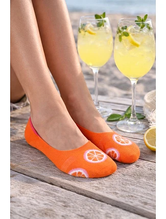 Dámské vzorované ponožky se silikonem