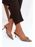 Sandály na podpatku  model 224500 Step in style