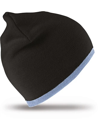 Result Headwear RC 046X Oboustranná pletená čepice 28.046X black/sky Result Headwear RC 046X Oboustranná pletená čepice 28.046X black/sky