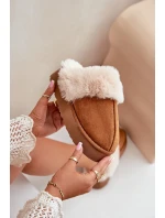 Dámské Sněhové Pantofle Na Silné Podešvi S Kožíškem Camel Doriola
