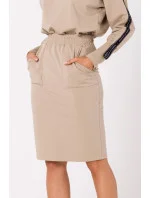Dámská sukně M728 béžová - Moe Dámská sukně M728 béžová - Moe