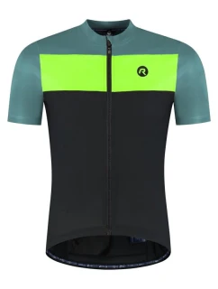 Rogelli CORE BLOCK dres černá-tur-žlutá 7XL