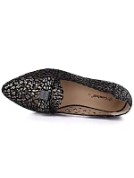 Dámské kožené polobotky černé Cambell 35307