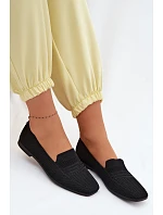 Materiálové Dámské Mokasiny Černé Dorielle