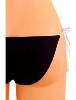 Dámské plavky dvoudílné sexy bikiny SULTRY polstrované košíčky zdobené bílými lemy černé - Černá - OEM Dámské plavky dvoudílné sexy bikiny SULTRY polstrované košíčky zdobené bílými lemy černé - Černá - OEM