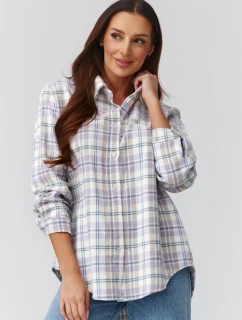 Košile s dlouhým rukávem  model 224092 Makadamia