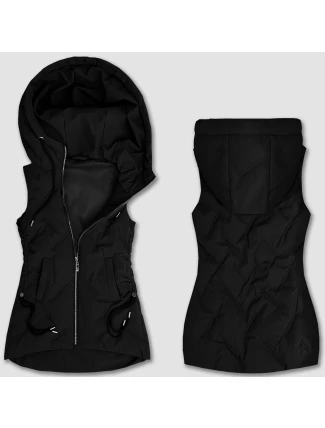 Černá dámská vesta se stahovacími boky S'West (B8382-1)