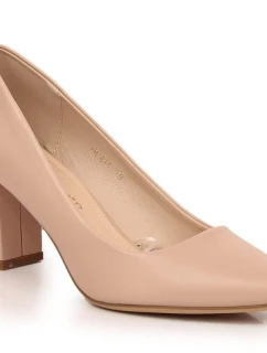 Dámské lodičky Sergio Leone v tělové barvě PB414