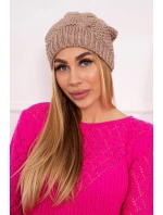 Sandra K210 tmavě béžová fleecová čepice Sandra K210 tmavě béžová fleecová čepice