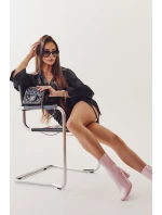 Dámské lakované kozačky Růžove Margit