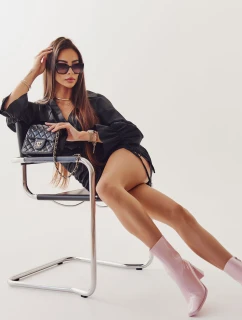 Dámské lakované kozačky Růžove Margit