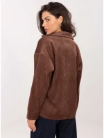 Košile D50061J11078A3 tmavě hnědá