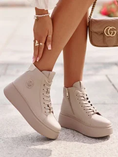 Sportovní obuv 66707 béžová - Step in style