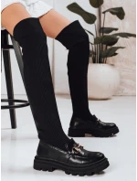 Dámské ponožkové boty černé FashionStreet ZY1312 Dámské ponožkové boty černé FashionStreet ZY1312