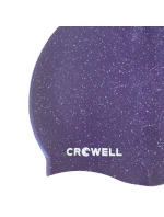 Crowell Recycling Pearl silikonová plavecká čepice fialová barva 4 Crowell Recycling Pearl silikonová plavecká čepice fialová barva 4