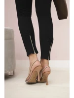 Bavlněné kalhoty s mašlí černý Bavlněné kalhoty s mašlí černý