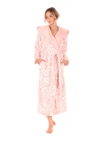 Dámský župan Flora s kapucí 3956 3053 růžová perla - Vestis Dámský župan Flora s kapucí 3956 3053 růžová perla - Vestis