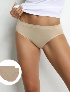 Dámské bezešvé kalhotky 2 ks DIM SEAMLESS MAXI BRIEF 2x - DIM - tělová