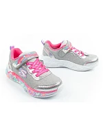 Skechers S Lights LED dětská sportovní obuv pro dívky na suchý zip šedá Skechers S Lights LED dětská sportovní obuv pro dívky na suchý zip šedá