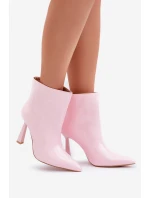 Lakované Boty Na Špičce Růžové Seliri