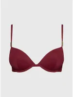Dámská plavková podprsenka bikini KW0KW02278 XN0 bordó - Calvin Klein Dámská plavková podprsenka bikini KW0KW02278 XN0 bordó - Calvin Klein