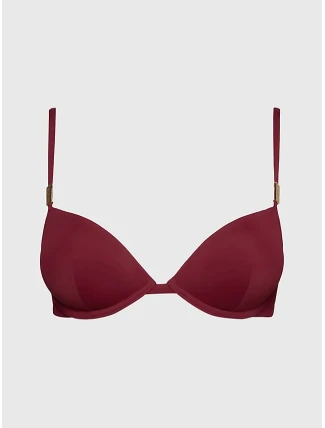 Dámská plavková podprsenka bikini KW0KW02278 XN0 bordó - Calvin Klein Dámská plavková podprsenka bikini KW0KW02278 XN0 bordó - Calvin Klein