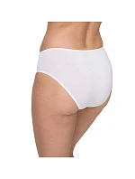 Dámské kalhotky vysokého střihu 2 ks NUR DIE COTTON MIDISLIP 2x - NUR DIE - bílá