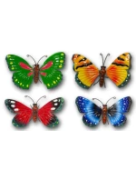 OZDOBNÝ MOTÝL 26CM ZELENÝ