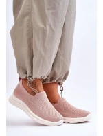 Dámské textilní nazouvací tenisky Růžové Adiora