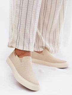 Dámské Tenisky Slip-On Big Star RR274721 Béžové