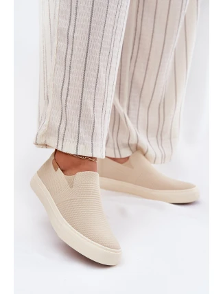 Dámské Tenisky Slip-On Big Star RR274721 Béžové